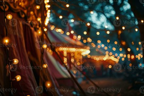 AI generated Part of circus tent with illuminations lights at night. 35790327 Stock Photo at ...