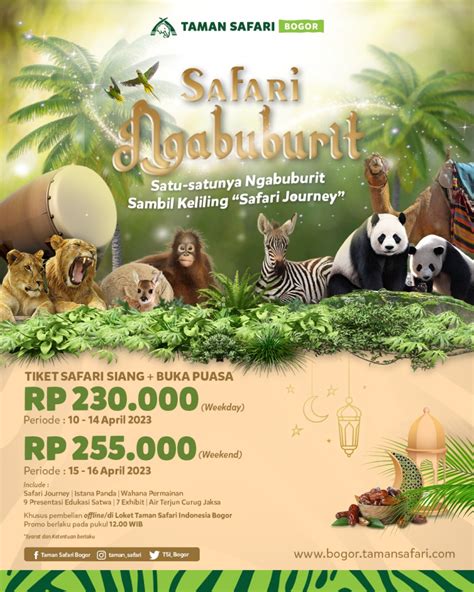 Tiket Taman Safari Indonesia - Homecare24