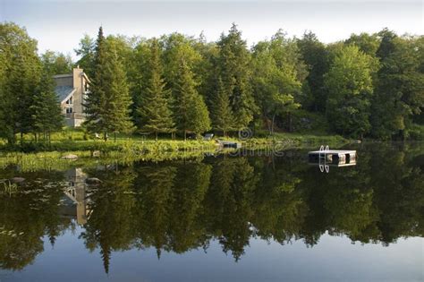 Summer house on the lake stock photo. Image of platform - 1781334