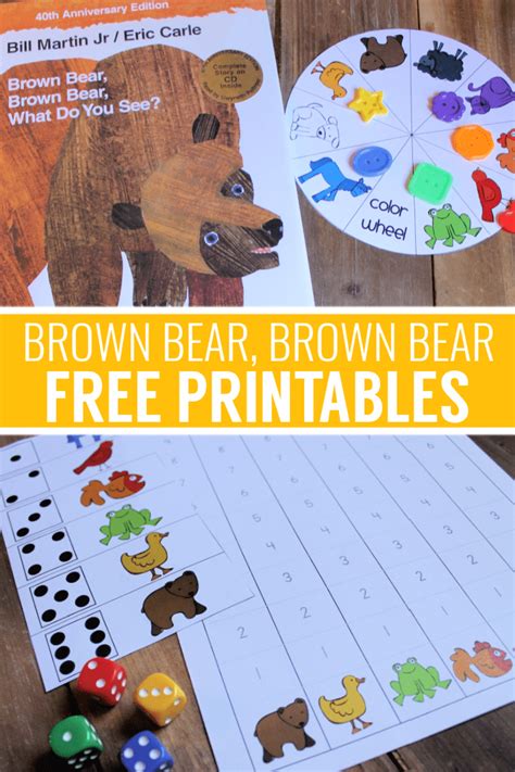 Brown Bear, Brown Bear, What Do You See? Printables and Activities - Homeschool Share