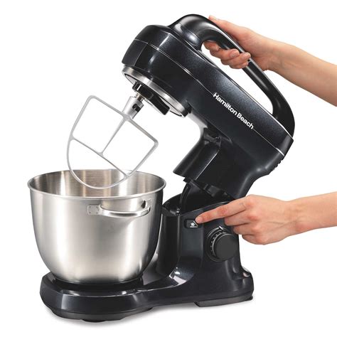 Hamilton Beach 7 Speed Stand Mixer - Metalic Black - 63394