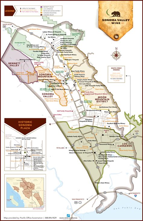 Sonoma Wine Maps