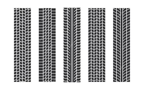 Premium Vector | Auto tire tread seamless elements Car tire patterns ...