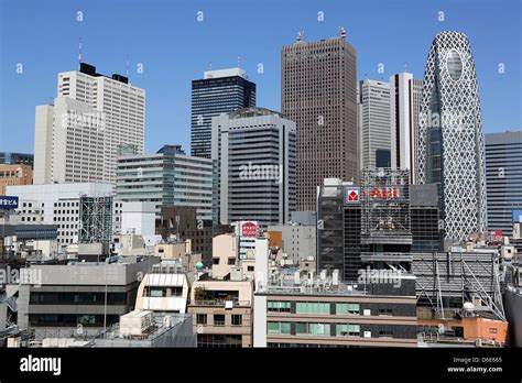 High rise office buildings in Shinjuku city skyline in Tokyo, Japan Stock Photo: 55631245 - Alamy