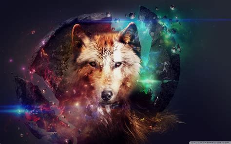 Wolf digital wallpaper, wolf, artwork, animals, digital art HD wallpaper | Wallpaper Flare