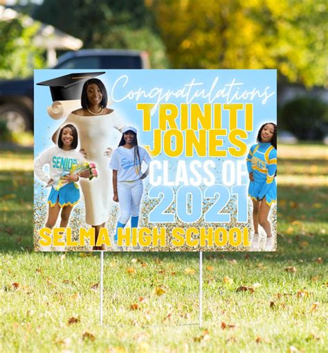 Custom Graduation Yard Sign Yard Sign Graduate Yard Sign | Etsy