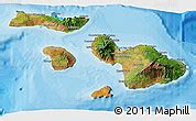 Satellite 3D Map of Maui County