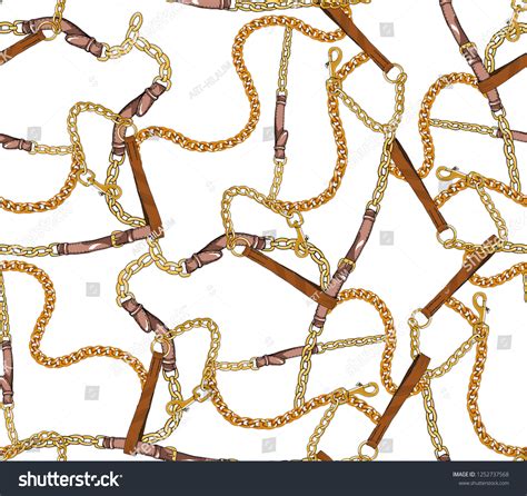 Chain Pattern Fabric Stock Illustration 1252737568 | Shutterstock