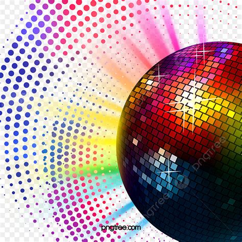 Disco Night PNG Picture, Colorful Disco Ball Night Party Elements, Carnival, Party, Ball PNG ...