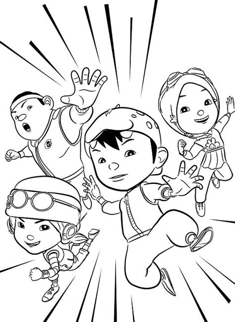 Printable Boboiboy Coloring Pages PDF - Coloringfolder.com