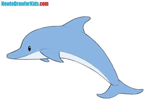 How to Draw a Dolphin for Kids