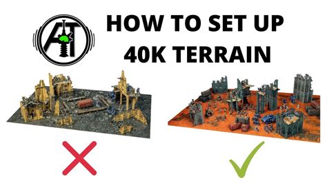 Setting up Terrain for a Warhammer 40K Gaming Table - YouTube