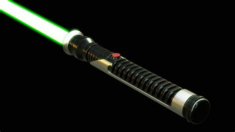 OBJ file Qui Gon Jinn Lightsaber ・3D printable design to download・Cults