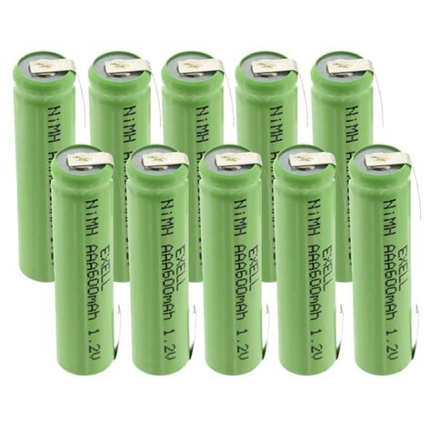 10x Exell 1.2V NIMH AAA 600mAh Rechargeable Batteries w/ Tabs FAST USA SHIP - Walmart.com ...