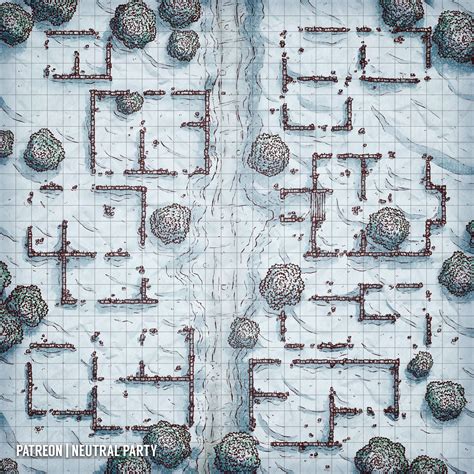 Winter Ruins : dndmaps | Dnd world map, Dungeon maps, Fantasy map