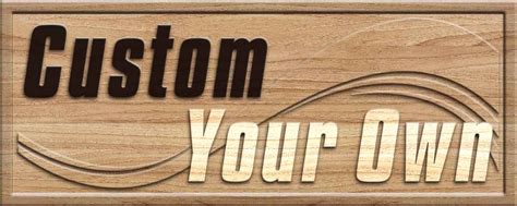 CUSTOM WOOD SIGN Design your own 3D Wooden Bar Sign-in Plaques & Signs from Home & Garden on ...