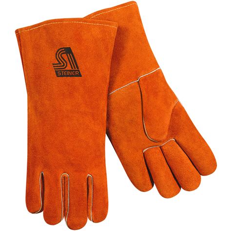 Premium Side Split Cowhide Stick Welding Gloves - Wool Lined - Steiner Industries