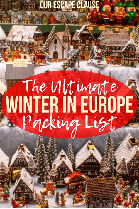 The Ultimate (Cozy) Packing List for Europe: Winter Edition