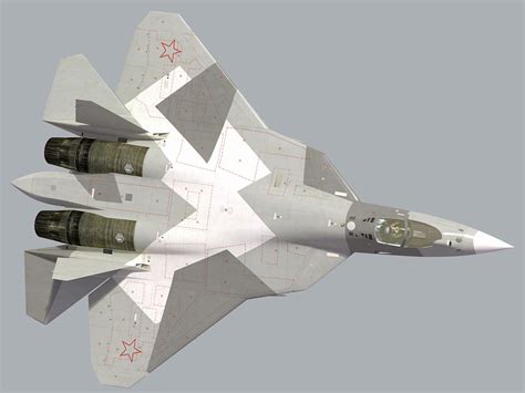 Sukhoi PAK-FA T-50 stealth fighter jet 3D Model Game ready animated rigged .max - CGTrader.com