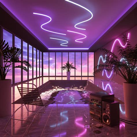 long weekend | Retro futurism, Neon aesthetic, Vaporwave room