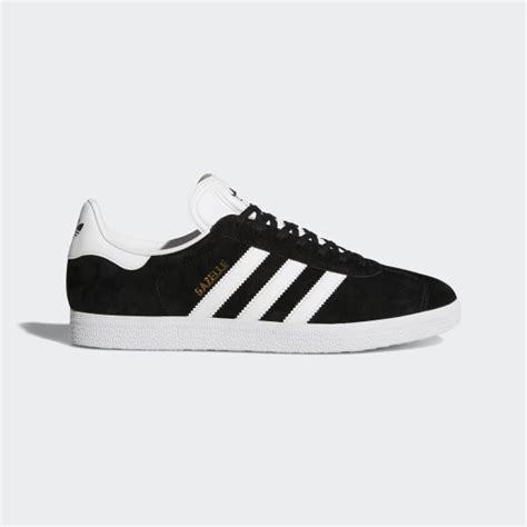 Gazelle Core Black and White Shoes | adidas UK