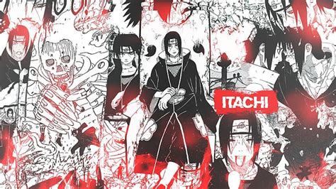 Itachi Manga Panel Collage