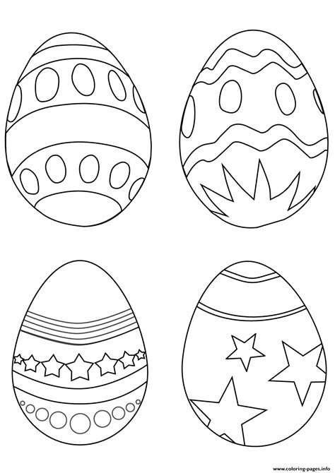 Easter Egg Coloring Page Preschool - subeloa11