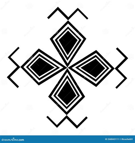 Amazigh motif symbol icon stock illustration. Illustration of northwest - 268843111