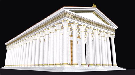 Temple of Zeus in Athens, reconstruction