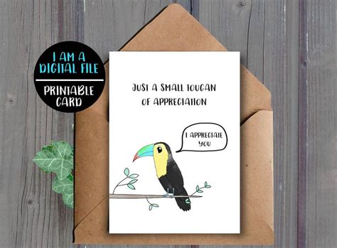 DIGITAL DOWNLOAD Funny Thank You Card Printable | Etsy