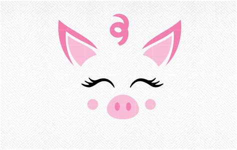 Pig Face Cute SVG, Cute Piglet Face SVG Graphic by SVG DEN · Creative Fabrica