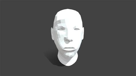 Low-poly face - Download Free 3D model by AJ (@ArneJans) [af5c413] - Sketchfab