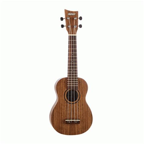 Ashton UKE500SBW Soprano Ukulele Black Walnut Wood - ROAR!!! MUSIC