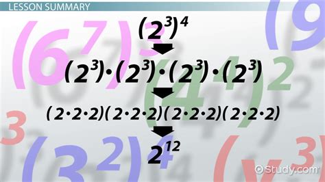 Power of a Power in Math: Definition & Rule - Video & Lesson Transcript ...