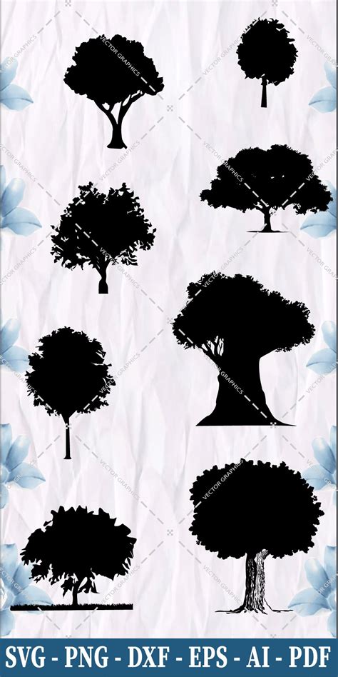 Oak Tree SVG Bundle Vector design Print ready cut files