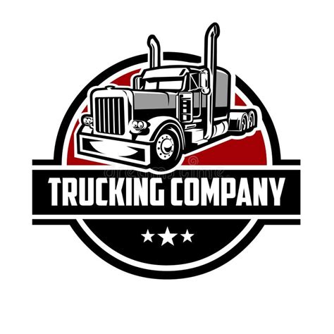 Trucking Logo Template. Premium Truck Logo Vector Isolated Stock Vector - Illustration of icon ...