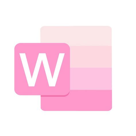 Pink Word app icon in 2023 | Ios app icon design, Microsoft icons, App icon