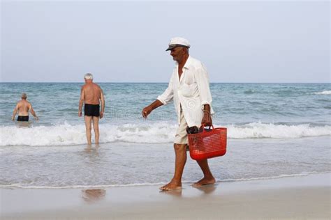 Elderly People are Entering the Sea. Old Men on the Beach Editorial Photography - Image of ...