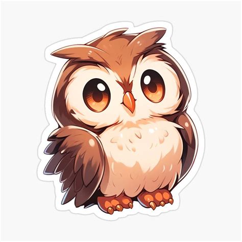 Cute Kawaii Anime Owl by CozyKawaiiArt | Redbubble | Süße bilder ...