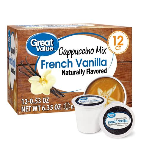 Great Value French Vanilla Cappuccino Mix Coffee Pods, 12 Count - Walmart.com - Walmart.com