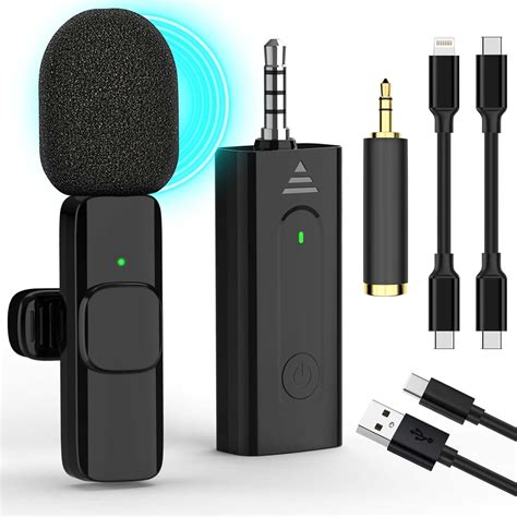 Amazon.com: Professional Wireless Lavalier Microphone, Lapel Microphone ...