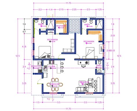 The Best Autocad House Plan With Dimensions References | Fruit