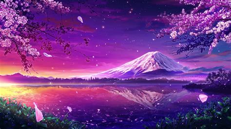 Mount Fuji Purple Wallpapers - Top Free Mount Fuji Purple Backgrounds - WallpaperAccess