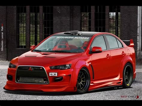 Mitsubishi Lancer Red chilly by praveen897 on DeviantArt