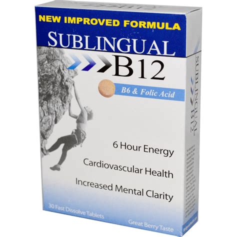 Sublingual B12, B6 ,+ Folic Acid Fast Dissolve Tabs 30 Tablets by Wellgenix