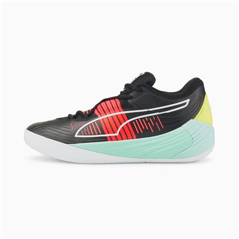 Fusion Nitro Basketball Shoes | Puma Black-Eggshell Blue | PUMA Basketball | PUMA