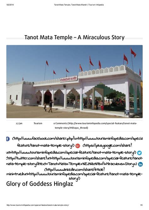 Tanot mata temple, tanot mata mandir tourism infopedia