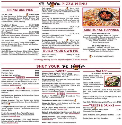 Pi Pizza Menu, Menu for Pi Pizza, Winter Park, Orlando - Urbanspoon/Zomato