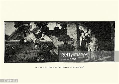 The Annunciation Attributed To Leonardo High-Res Vector Graphic - Getty ...