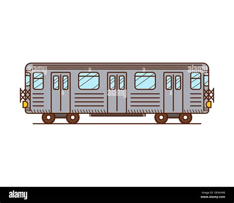 Train Side View Drawing